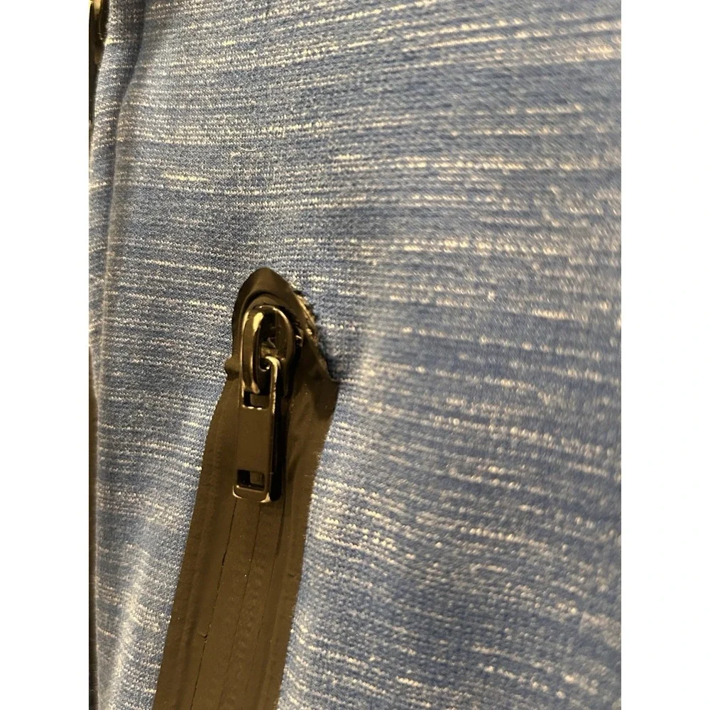 Express Athletic Zip Up Hoodie Blue Men's Size Medium